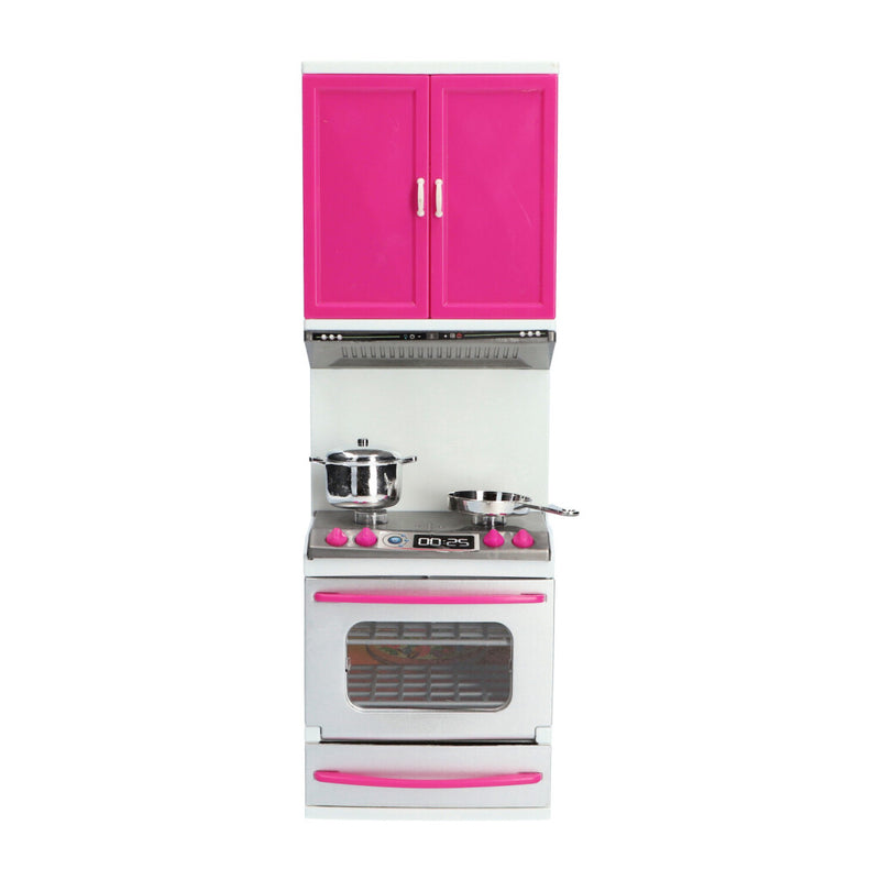 Load image into Gallery viewer, Fleur keuken speelset gasfornuis met oven en keukenkastje
