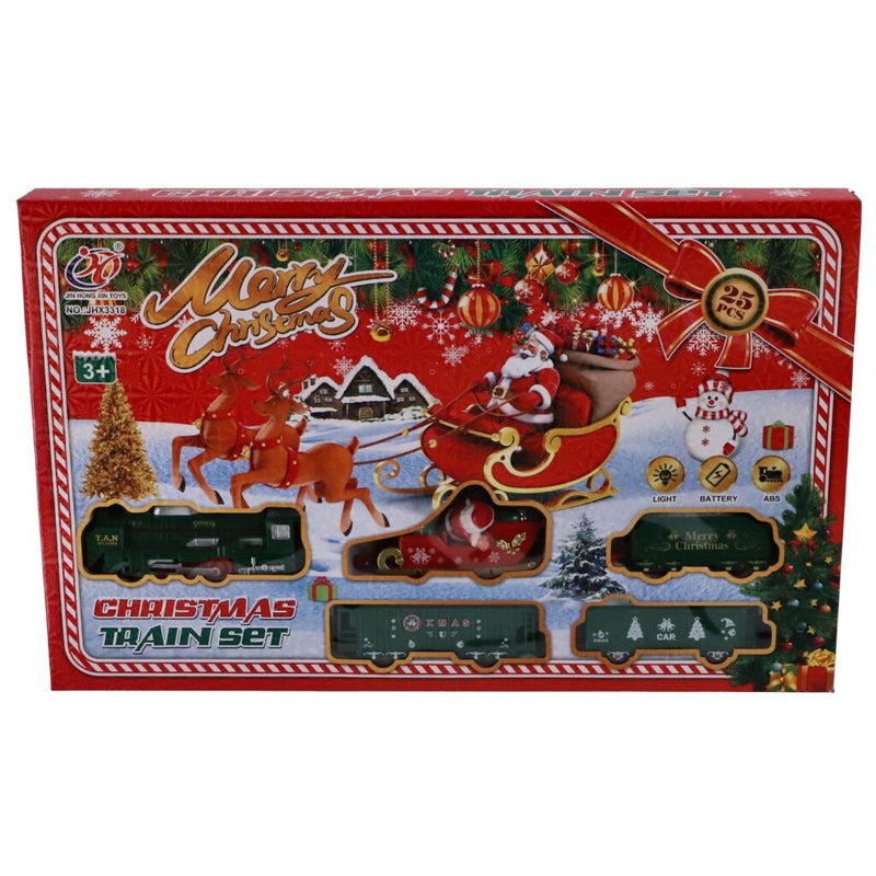 Load image into Gallery viewer, Overige merken kersttrein met licht en geluid 25-delig
