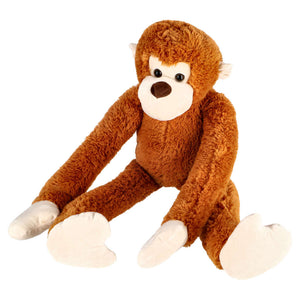 Pluchiez knuffel aap met lange armen 80 cm bruin