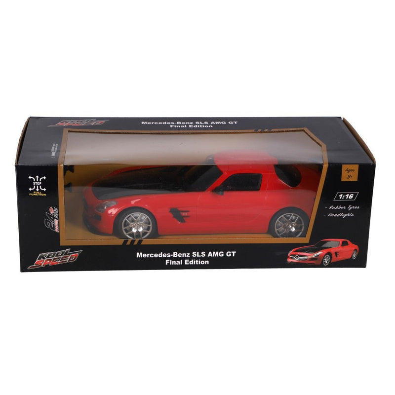 Load image into Gallery viewer, Kool speed rc mercedes-benz sls amg gt final edition 1:16 + licht rood zwart
