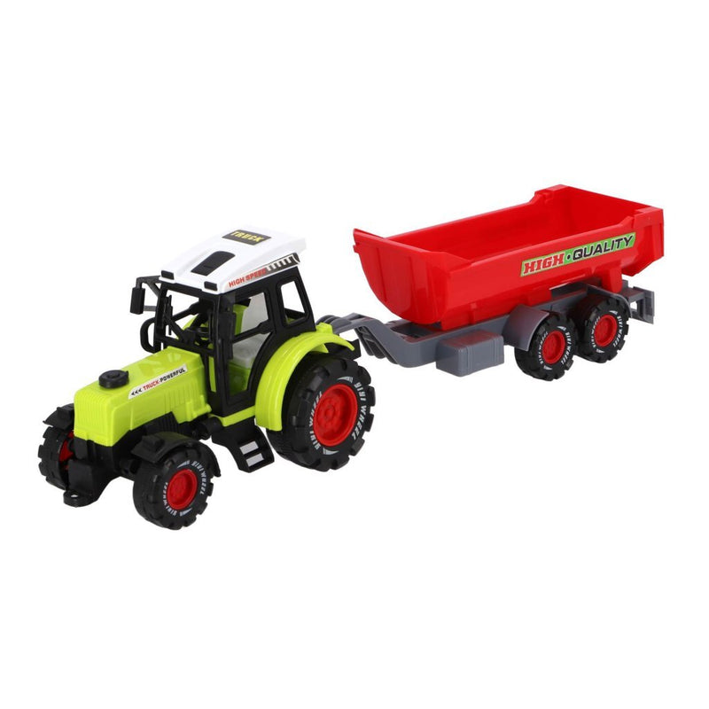 Load image into Gallery viewer, Overige merken farmer trekker met aanhanger 45 cm groen rood
