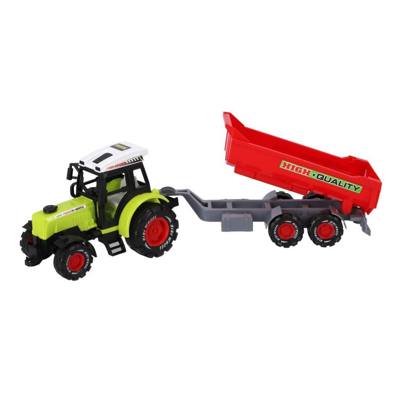 Load image into Gallery viewer, Overige merken farmer trekker met aanhanger 45 cm groen rood
