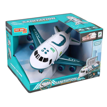 Overige merken vliegtuig city dreamliner 25x30 cm + licht en geluid