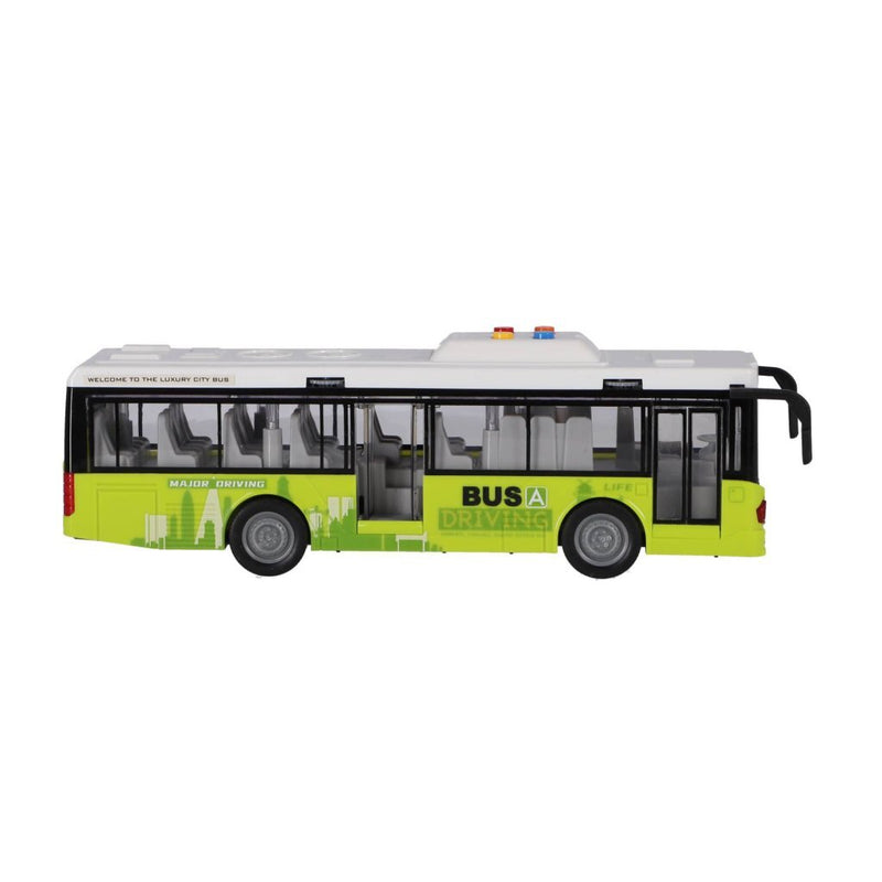 Load image into Gallery viewer, Overige merken stadsbus 1:16 + licht en geluid wit groen
