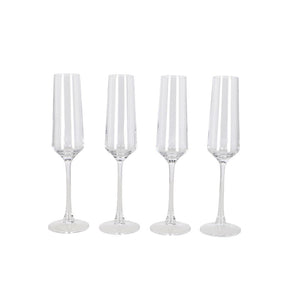 Daily home champagneglazen 190 ml 4 stuks transparant