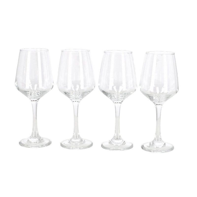 Load image into Gallery viewer, Daily home wijnglazen 400 ml 4 stuks transparant
