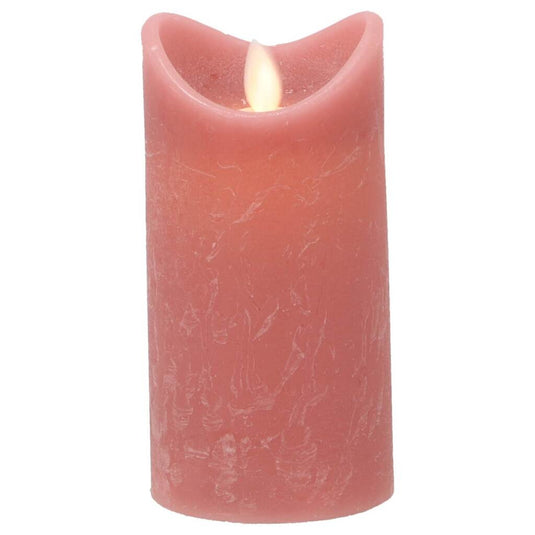 Daily home led kaars 7.5x15 cm roze