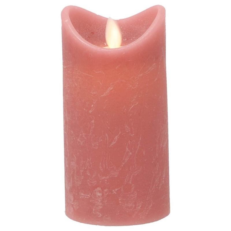 Load image into Gallery viewer, Daily home led kaars 7.5x15 cm roze

