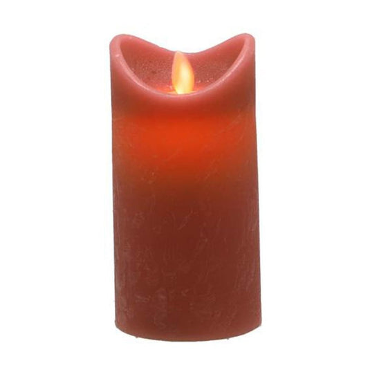 Daily home led kaars 7.5x15 cm roze