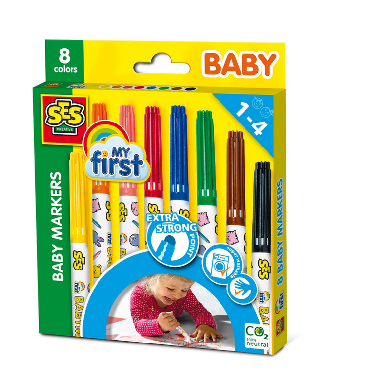 Load image into Gallery viewer, Ses creative ses my first baby markers, 8st.
