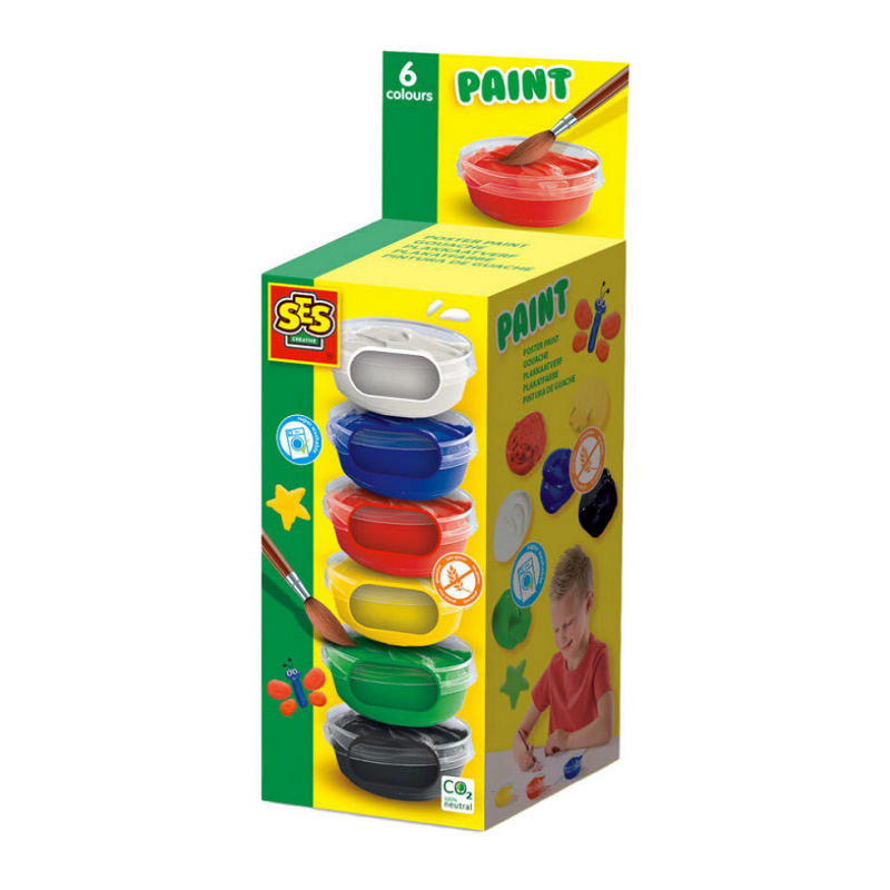 Load image into Gallery viewer, Ses plakkaatverf, 6x45ml
