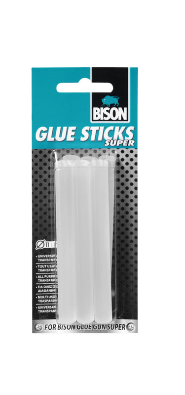 Bison lijmpistool glue gun sticks 11mm super melt pak a 6 stuks glue sticks