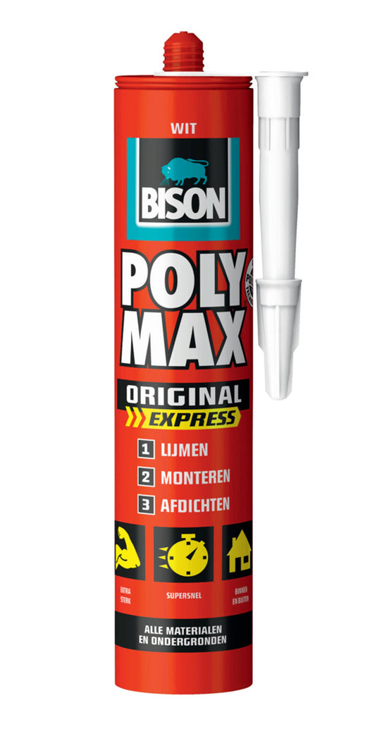 Bison poly max express 425gr wit