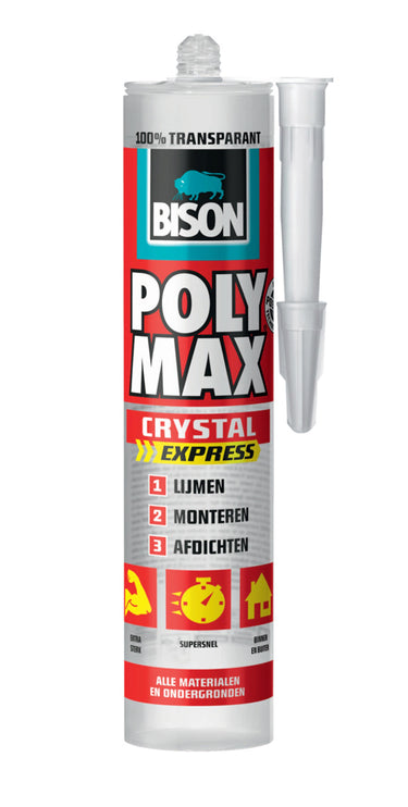 Bison polymax crystal transparant 300g