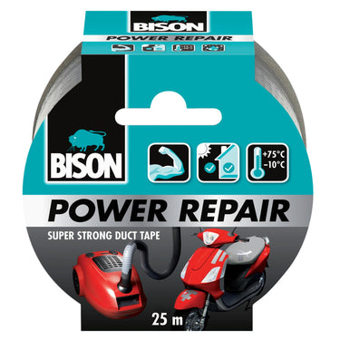 Bison powerrepair tape grijs 25m x 4.8cm