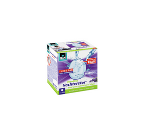 Bison vochtvreter® navultablet 2x 100 g lavendelgeur, luchtontvochtiger, geschikt voor vochtvreter® ambiance, bestrijd hoge luchtvochtigheid, ook geschikt voor caravans en campers