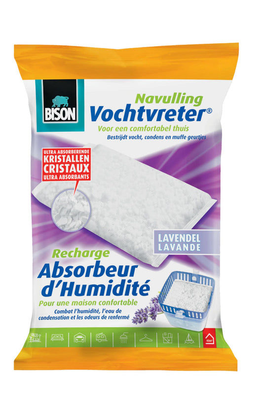 Bison vochtvreter navulling 450gr lavend