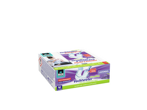 Bison vochtvreter® navul vochtmagneet 450g - lavendelgeur navulling voor vochtvreter apparaat, bestrijd hoge luchtvochtigheid in woonruimtes, geen batterij nodig, ook geschikt voor caravans en campers