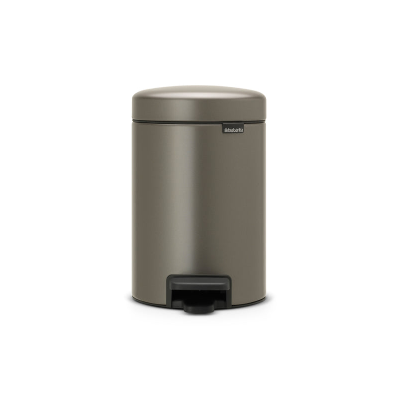 Load image into Gallery viewer, Brabantia pedaalemmer newicon 3 ltr platinum met kunststof binnenemmer

