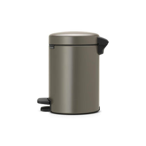 Brabantia pedaalemmer newicon 3 ltr platinum met kunststof binnenemmer
