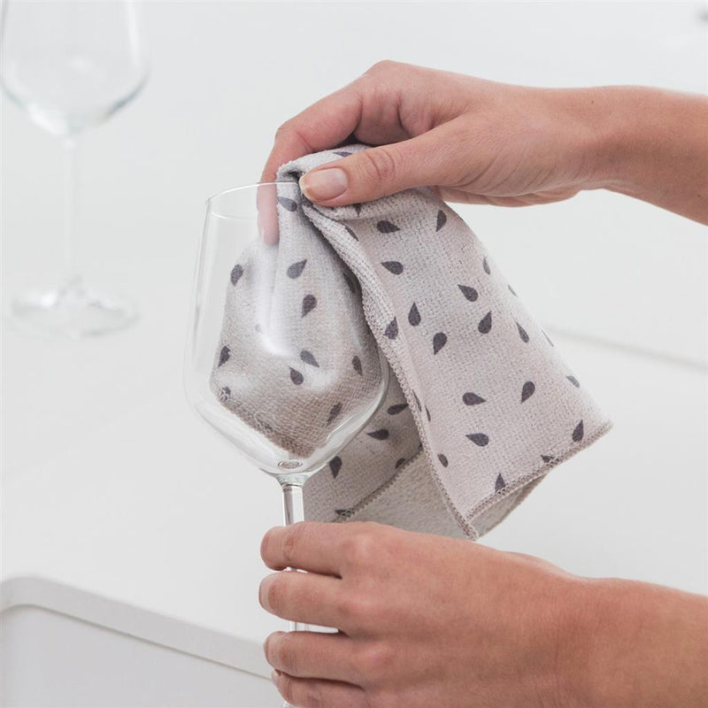 Load image into Gallery viewer, Brabantia microvezeldoekjes set van 2 30x30 lichtgrijs
