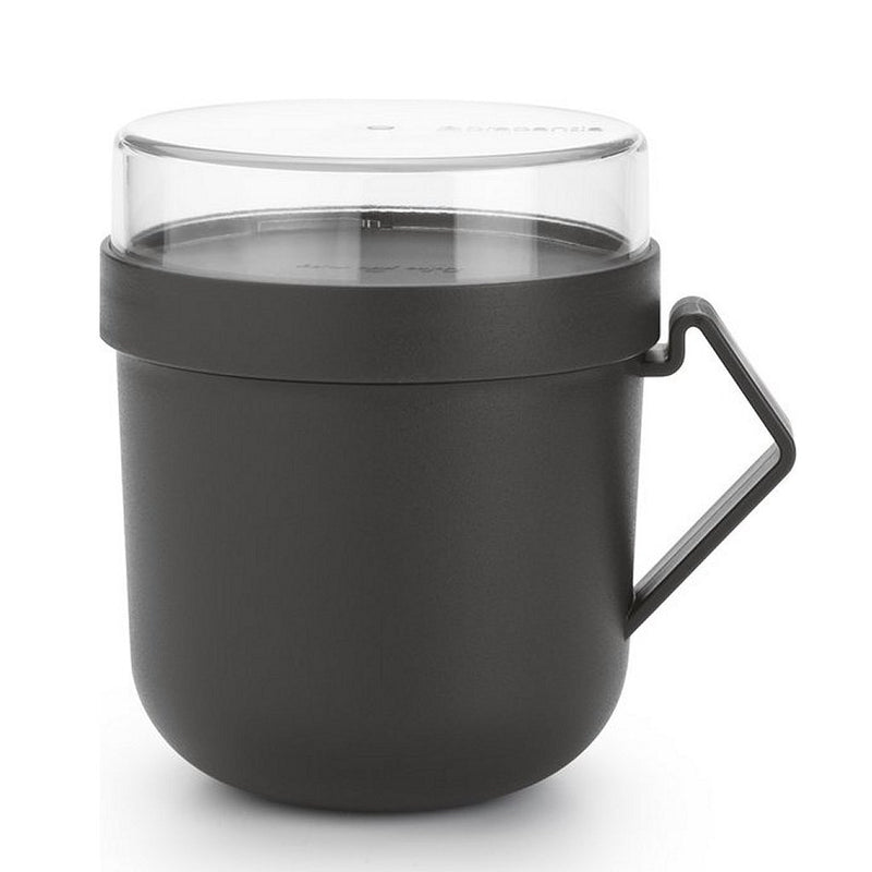 Load image into Gallery viewer, Brabantia make take soepbeker 0.6l donkergrijs
