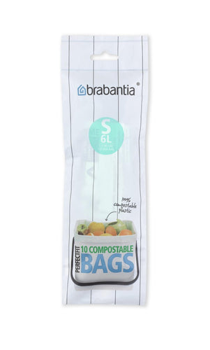 Brabantia afvalzak s compost 6l 10zakken