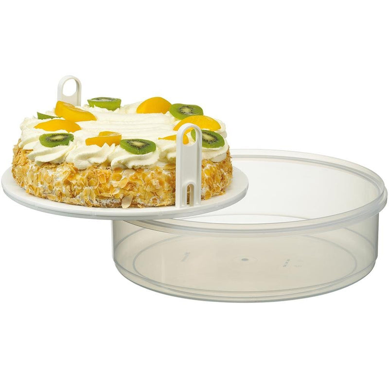 Load image into Gallery viewer, Sunware club cuisine taartdoos 35x12 cm blauw transparant
