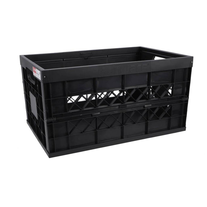 Load image into Gallery viewer, Sunware square vouwkrat 45l - heavy duty boodschappenkrat - zwart
