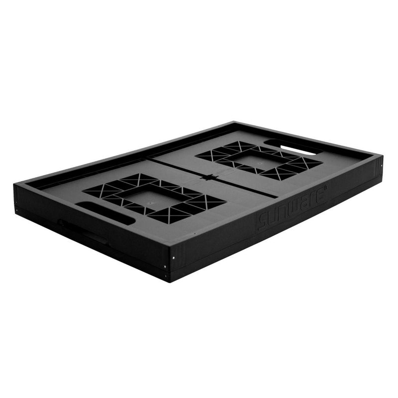 Load image into Gallery viewer, Sunware square vouwkrat 45l - heavy duty boodschappenkrat - zwart
