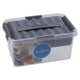 Sunware q-line opbergbox met inzet 6l transparant grijs