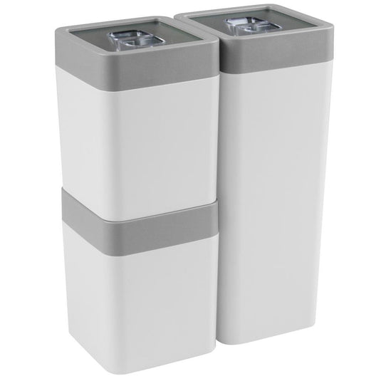 Sunware sigma home voorraadbussen 0.6l+1.4l 3 stuks wit