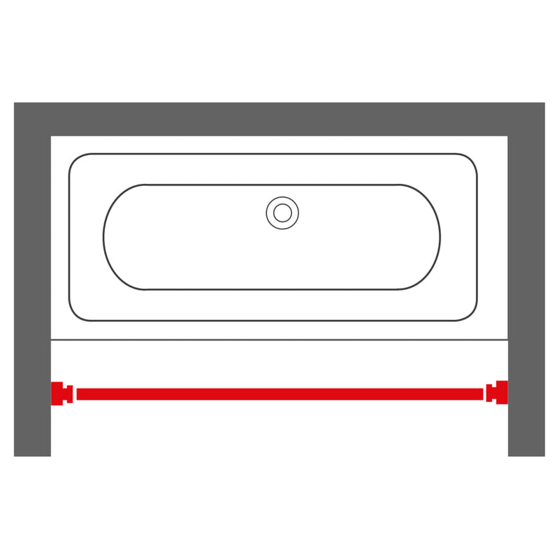 Load image into Gallery viewer, Sealskin douchegordijnstang telescopisch 255 cm wit
