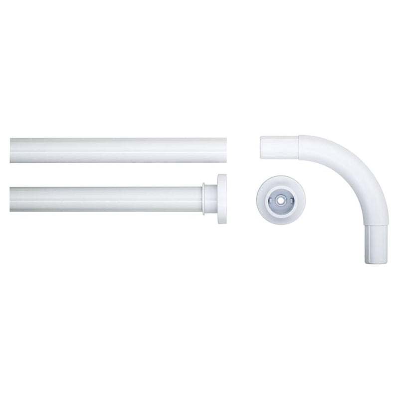 Load image into Gallery viewer, Sealskin hoekdouchegordijnstang 90x90 cm wit
