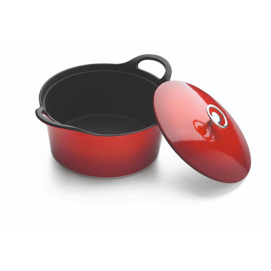 Cuisinox volcan gietijzeren braadpan 24 cm rood