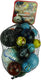 Don juan knikkers bonken en megabonken 1 kilo in netje (2x50mm, 2x42mm, 3x33mm, 15x25mm)