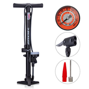 Dunlop dulop fietspomp met drukmeter 22x59,5cm