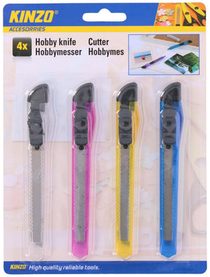 Kinzo hobbymes 9,5mm 4 stuks op kaart