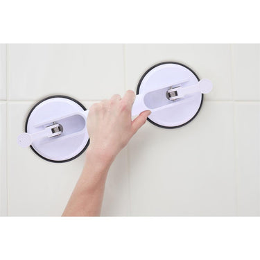 Vivamore handgreep met zuignappen 33x12.5x7.5 cm wit