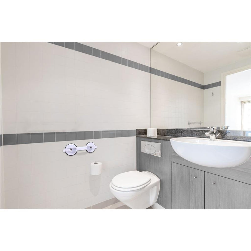 Load image into Gallery viewer, Vivamore handgreep met zuignappen 33x12.5x7.5 cm wit
