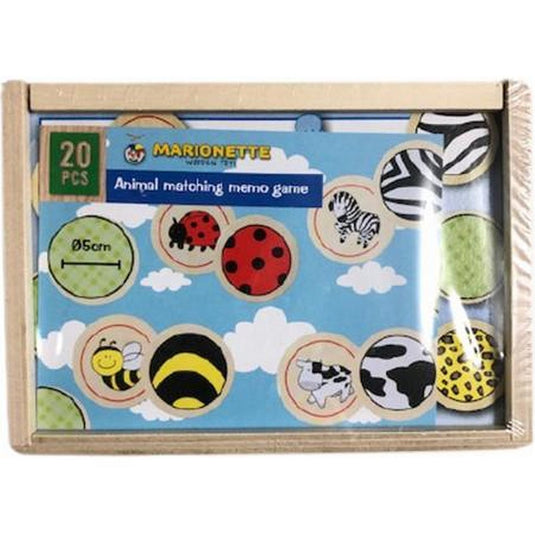 Marionette wood marionettewood houten memory spel 20-delig