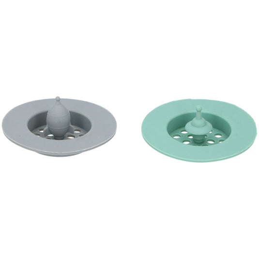 Cuisine elegance gootsteenzeef 7 cm 2 stuks groen grijs