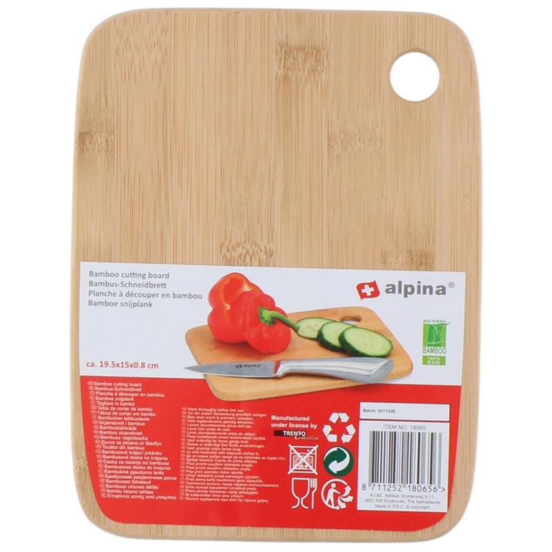 Load image into Gallery viewer, Alpina bamboe snijplank, 19x15cm
