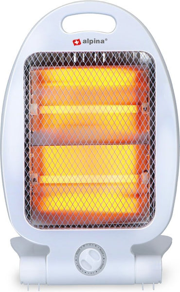 Alpina elektrische kachel lq001 halogeen heater 2 warmtestanden 800w