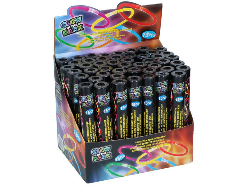 Load image into Gallery viewer, Glowsticks 15 stuks in koker 21,5cm
