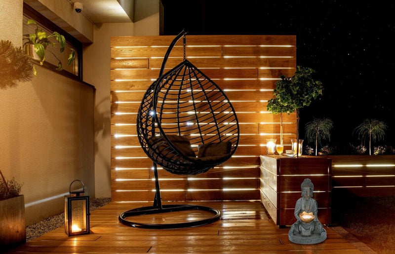 Load image into Gallery viewer, Grundig grundig boeddha beeld met solarlamp led aan-uitknop brandduur 6-8 uur 17x16x27cm

