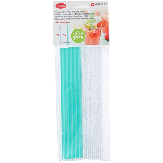 Alpina drinkrietjes kunststof set a 10