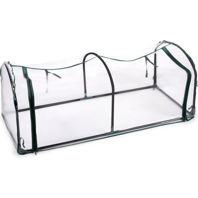 Load image into Gallery viewer, Kinzo tunnelkas met rits 130x60x50 cm transparant groen
