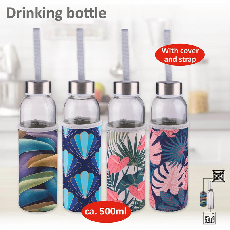 Load image into Gallery viewer, Alpina drinkfles glas 500ml + hoes
