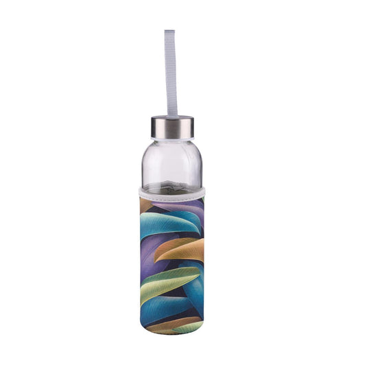 Alpina drinkfles glas 500ml + hoes